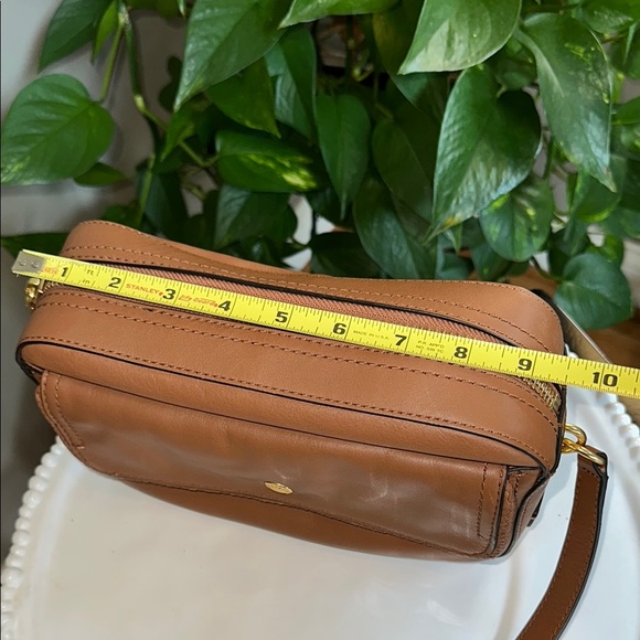 Cole Haan Brown and Gold Crossbody Bag with Elegant Design - Picture 14 of 16